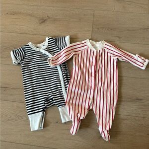 Hanna Andersson striped one piece (0-3)